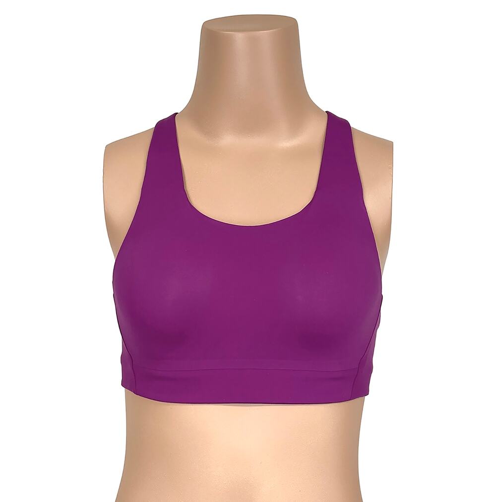 Athleta Advance Sports Bra Sz 32B New $69 Magnolia Purple High Impact Racerback
